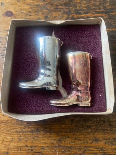 Vintage pair silver - of, plated