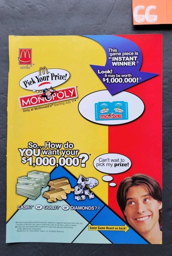 Mcdonald monopoly magazine - mcdonald's,