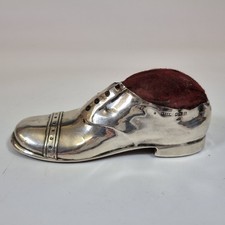Antique Silver Mounted Shoe