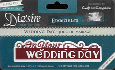 Crafter's Companion On Your Wedding Day Cutting Die for cardmaking, crafts