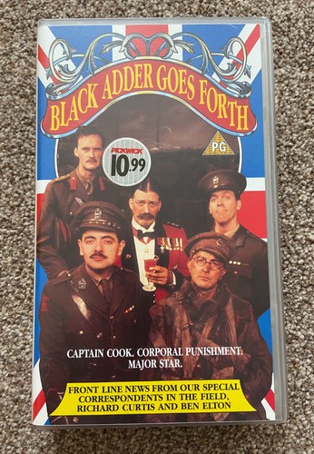 Black adder goes forth vhs - goes,