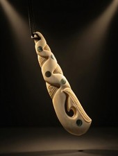 Hand-Carved Maori Whale Tail
