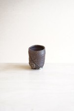 Koie Ryoji soda glazed Sake Cup made at Leach Pottery, St Ives - stoneware