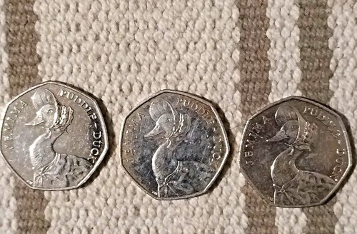 2016 50p coin beatrix - coin, x3