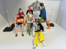 4 x Barbie BMR1959 Dolls Ken  @Barbiestyle Sequin Jacket Stands