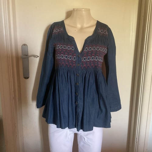 Odd molly embroidered smocked - embroidered,