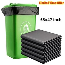 50 WHEELIE BIN BLACK LINERS