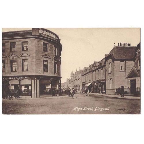 Dingwall high street postcard - dingwall, street,