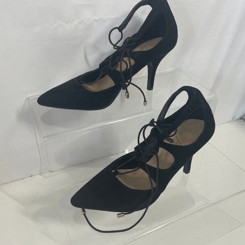 Atmosphere black faux suede - black,