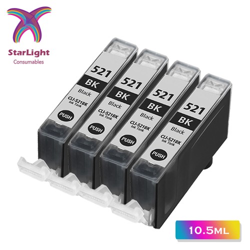 Cli 521 black ink - 4,
