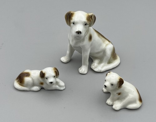 Vintage german porcelain dog - vintage,