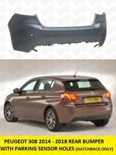 PEUGEOT 308 REAR BUMPER 2014