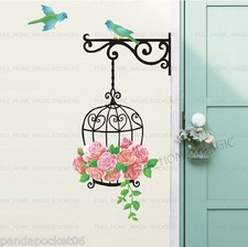 Large Floral Bird Cage Birds
