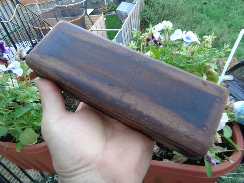 Vintage oilstone with wooden - vintage,