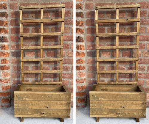 Planter boxes with trellis - planter,