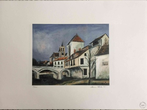 Maurice utrillo lithography - maurice,