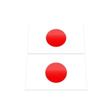 2x JAPAN FLAG Japanese Sun