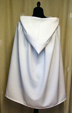  WHITE HOODED CAPE/CLOAK  GANDOLPH - WHITE WITCH - ICE QUEEN 