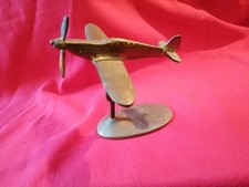 WW2 Royal Air Force- Trench Art -  Brass Spitfire 