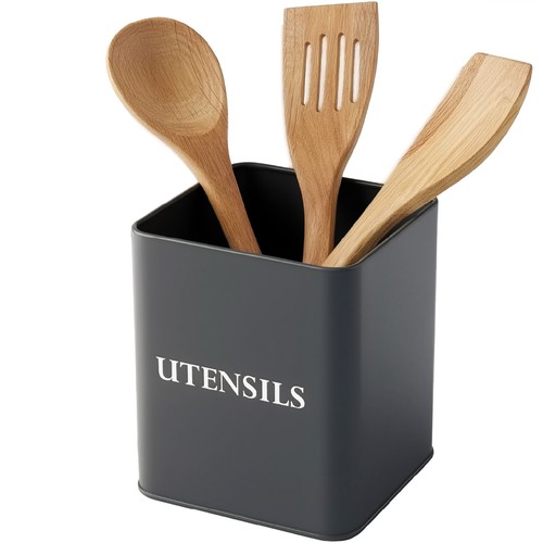 Utensil holder vintage grey - utensil,