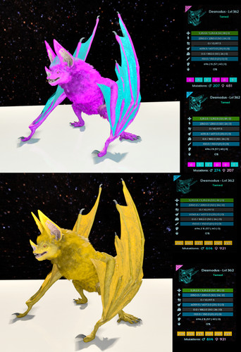 Desmodus top stat 696 base - 696.2%,