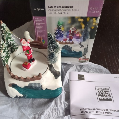 Animated christmas santa scene - santa,