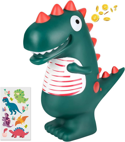 Green dinosaur piggy - piggy, bank