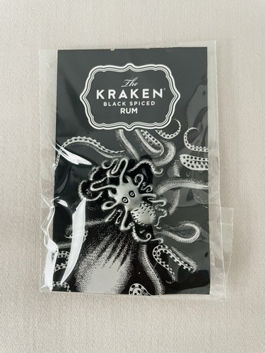 Kraken brooch pin badge card - brooch,