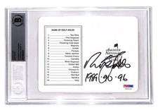 Nick Faldo Signed Masters