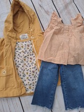 Zara Baby Girl Bundle ✨️ Lined Coat Jacket Jeans And Top 18-24 Months