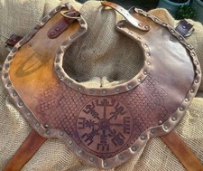 Leather Gorget LARP Viking