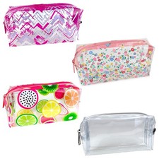 Small Clear Pencil Case Exam See Through Transparent Pencil Cases for Boys Girls
