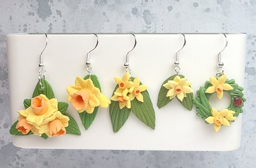 Daffodil earrings flower