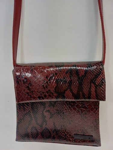 Faux snake skin leather bag - snake,