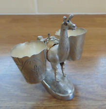 VINTAGE 1940's PERU 925 SILVER LLAMA TOOTHPICK OR MATCH HOLDER