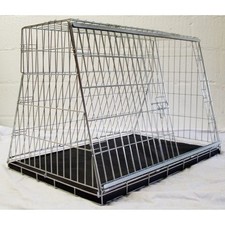 Sloping car dog crate cage - sloping,