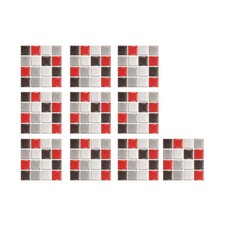 10pcs Glass Tile Wall Stickers