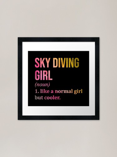 Skydiving girl definition - girl,