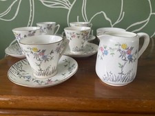 Heathcote Vintage Art Deco Bone China Coffee Set