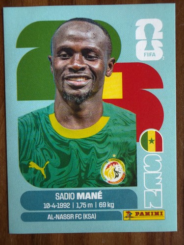 Panini world cup 2026 - panini, sadio