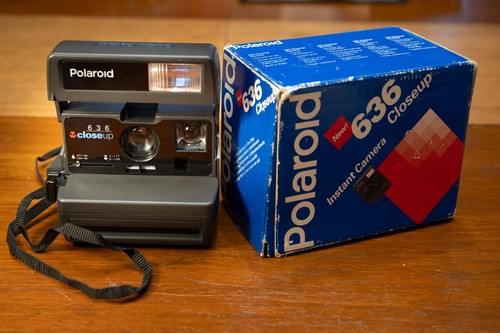 Vintage polaroid 636 closeup - vintage,