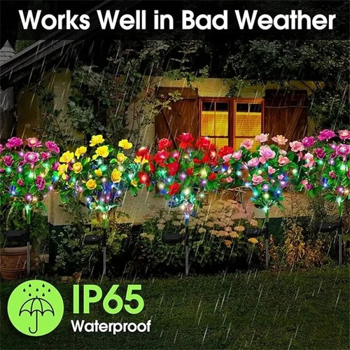Solar led azalea flower light - led,
