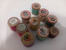 Wooden Cotton Reels X 10