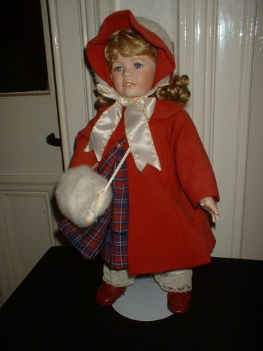 Porcelain doll - doll, (43cm)