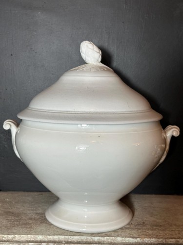 Antique french white ironstone - antique,