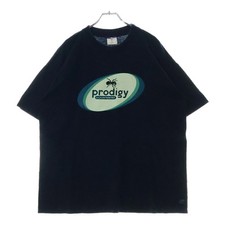 90s VINTAGE Prodigy Equipment T-Shirt Navy Shoulder 56cm Distressed Print