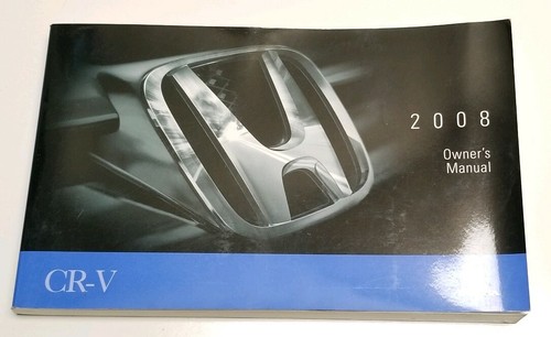 2008 honda owners manual - 2008, cr-v