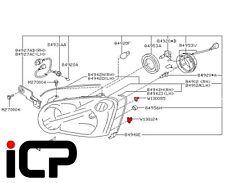 Head Retaining Clip Set White/Yellow Fits Subaru Impreza 02-05 WRX STi WR1 S203
