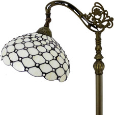 Tiffany Floor Lamp Cream Amber