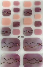 TOE NAIL WRAPS - PEEL OFF AND